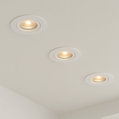 Smarte LED-Einbaustrahler Calex – 3 Stück – verbindbar – smarte Beleuchtung – dimmbar – warmweißes Licht – weiß