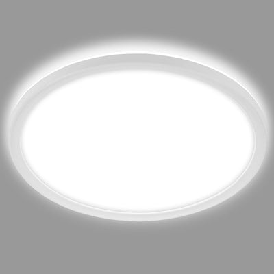 Briloner – LED-Badezimmerbeleuchtung – Deckenleuchte mit Hintergrundbeleuchtung – Badezimmer-Deckenleuchte – IP44 – ø29 cm – weiß