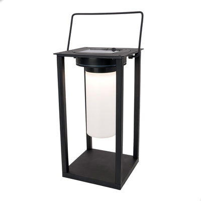 Eglo usigni Solar-Tischleuchte für den Außenbereich – Solarenergie – LED – 28 cm – Schwarz und Weiß – wiederaufladbar