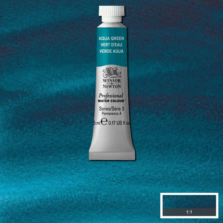 Winsor Newton w n professionelle Aquarellfarbe 5 ml | Aquagrün
