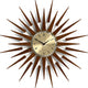 Newgate Pluto – Wanduhr – dunkles Holz