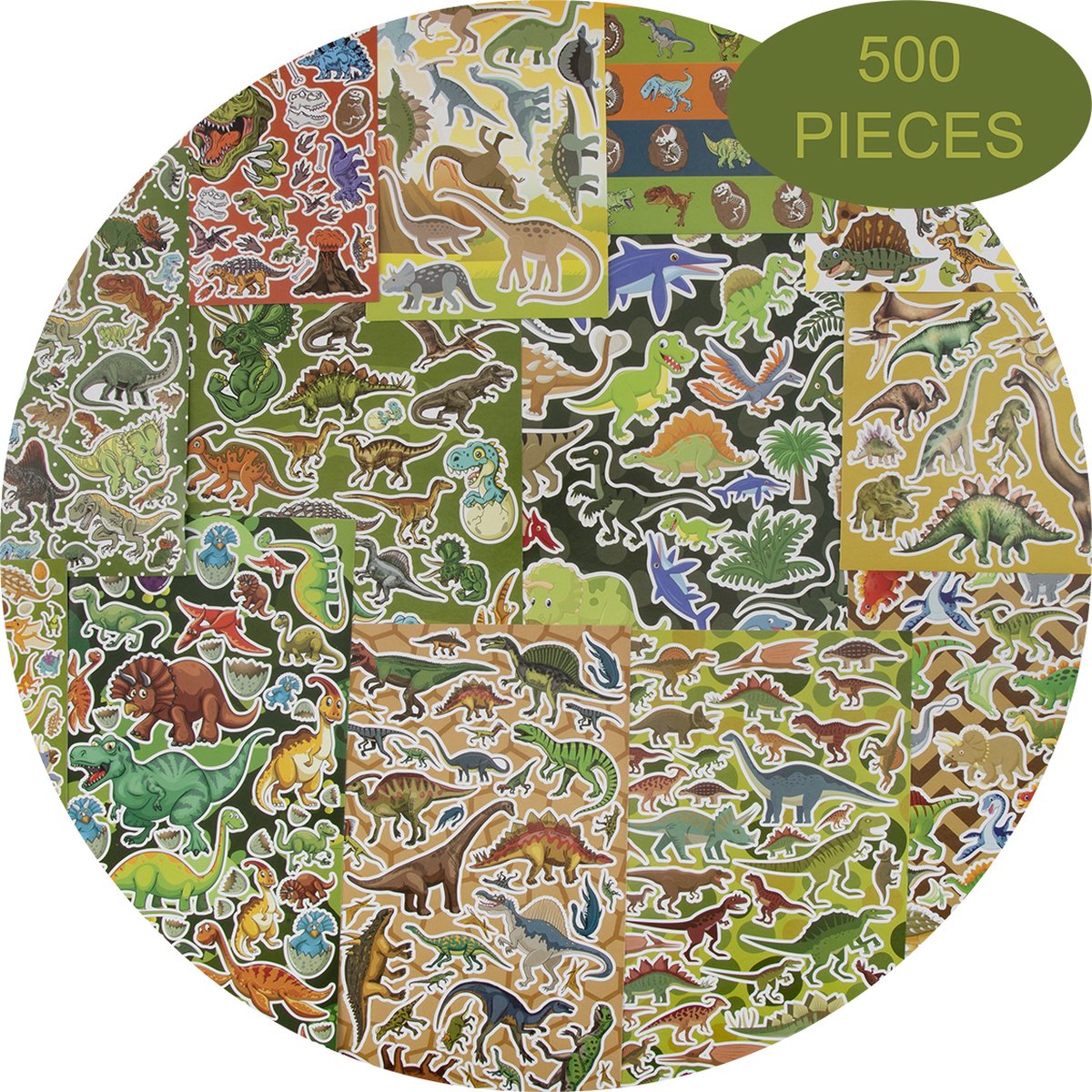 Mega Stickerset Dinosaurus, 500st.