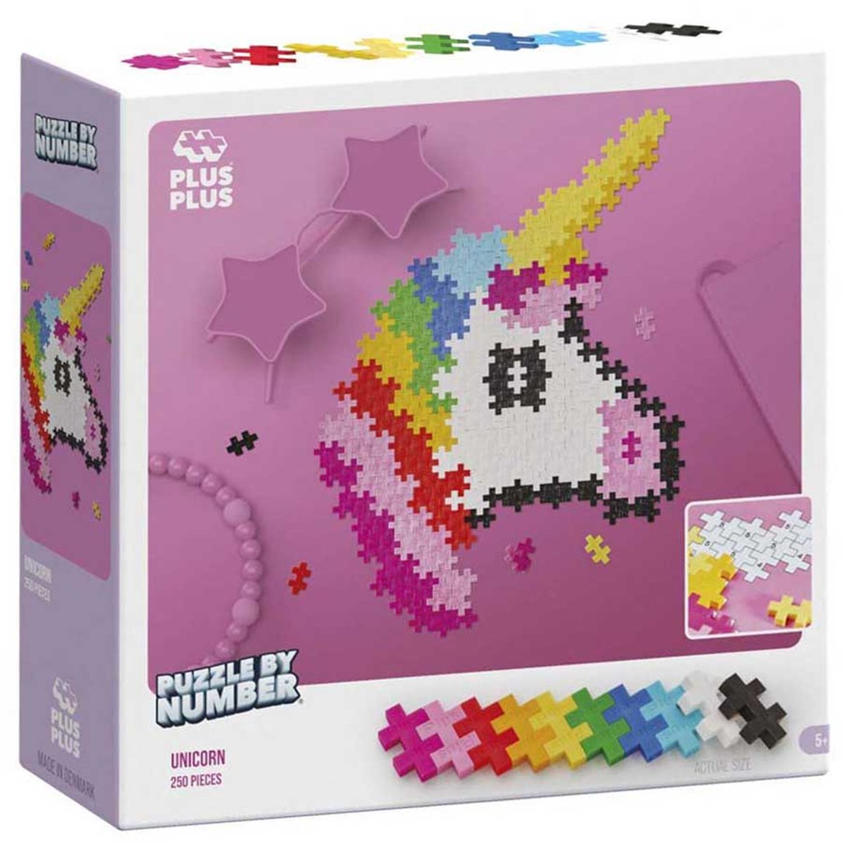 Plus Plus-Puzzle nach Zahlen Einhorn Plus-Plus: 250 Teile (3929)