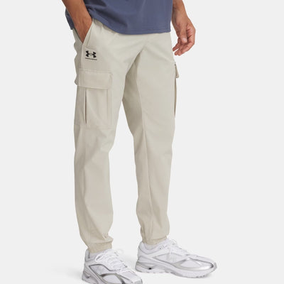 Under Armour Herren-Sporthose „UA Vibe Woven Cargo Pants-Brn“ – Khaki-Basis – Schwarz
