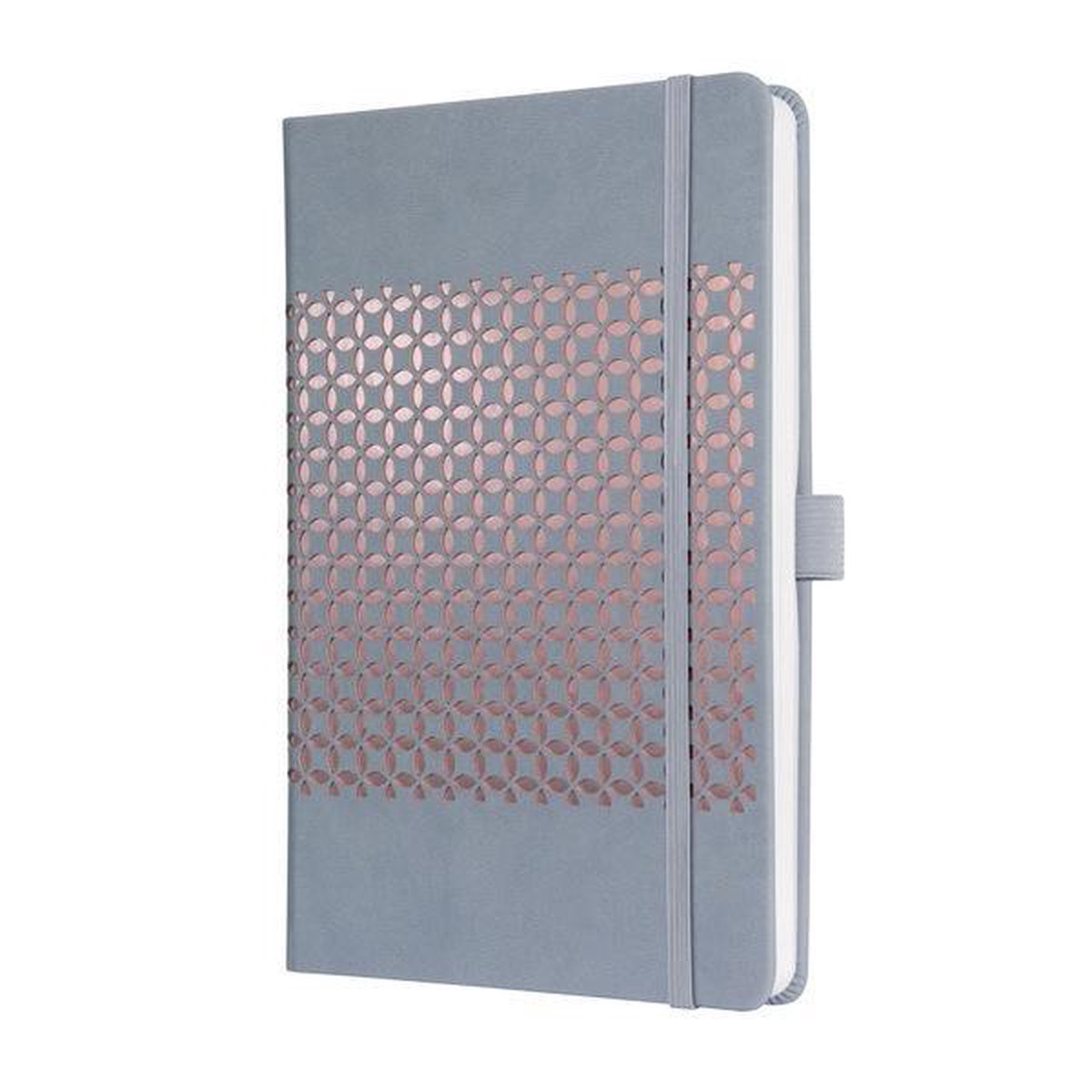 Sigel Notizbuch Jolie – Impress – A5 – Hardcover – 174 Seiten – liniert – 80-Gramm-Papier – Gletschergrau – Si-JN209