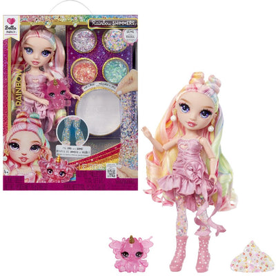 Mga Entertainment Rainbow High Rainbow schimmert mit Schleim-Modepuppe Bella (Rosa)