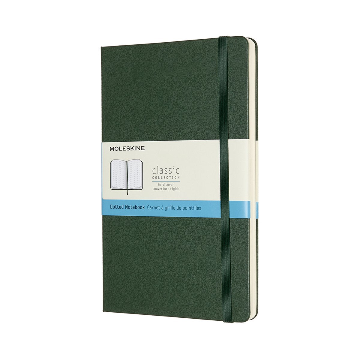Klassisches Moleskine-Notizbuch – groß – Hardcover – gepunktet – Myrtengrün