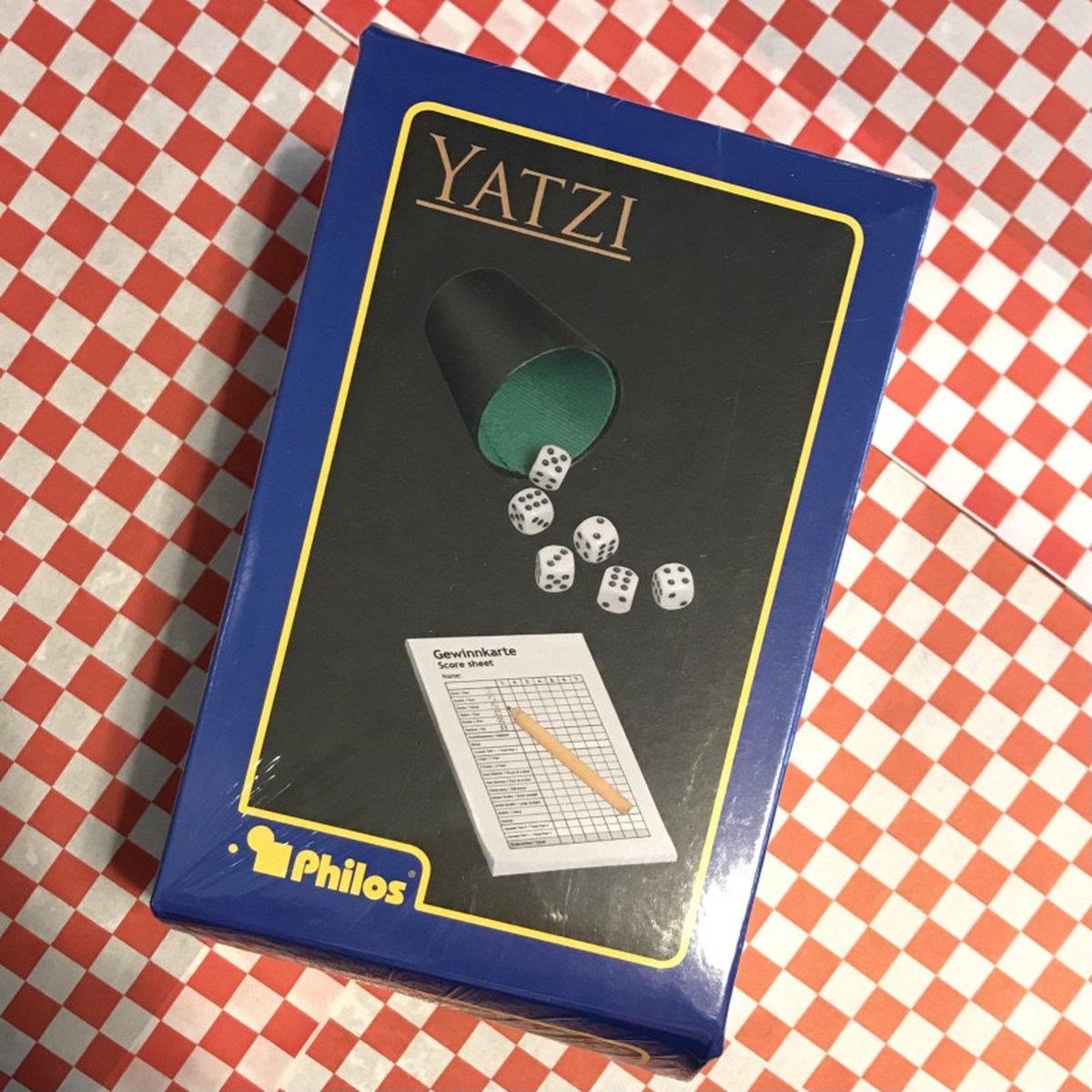 Philos Yahtzee – Brettspiel aus Holz – 2 bis 5 Spieler – ab 6 Jahren