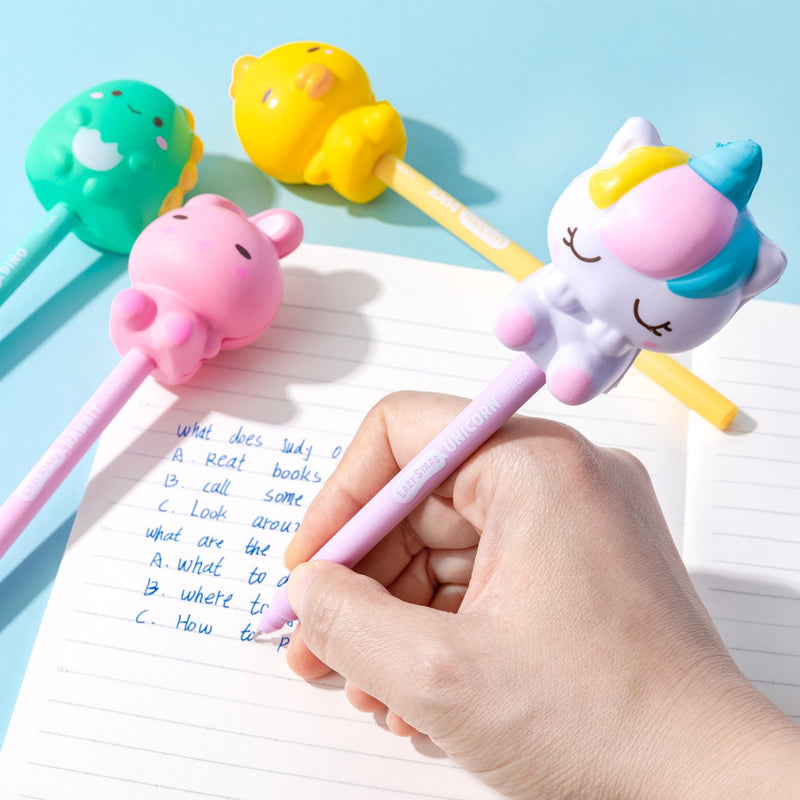 Lazy Stars Einhorn + Hase Squishy Doll Gelstift – 2 Stk