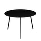 Mica Dekorationen Beistelltisch für den Außenbereich – Couchtisch rund – Pflanzentisch und Couchtisch – H38 x ø58 cm – Metall – Schwarz