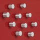 Sigel-Magnete – 10 x 10 mm – rund – C5 stark – Silber – 10 Stück – si-ba701