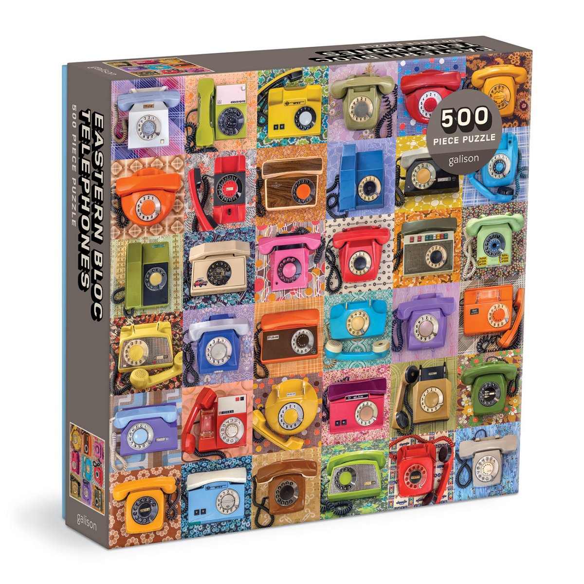500-teiliges Puzzle „Telefone des Ostblocks“.
