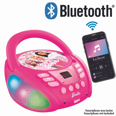 Lexibook Barbie Bluetooth-CD-Player mit Lichteffekten