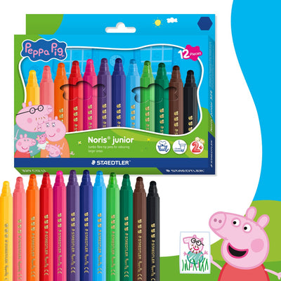 Staedtler Peppa Pig x Noris Junior Malstift - Set 12-tlg
