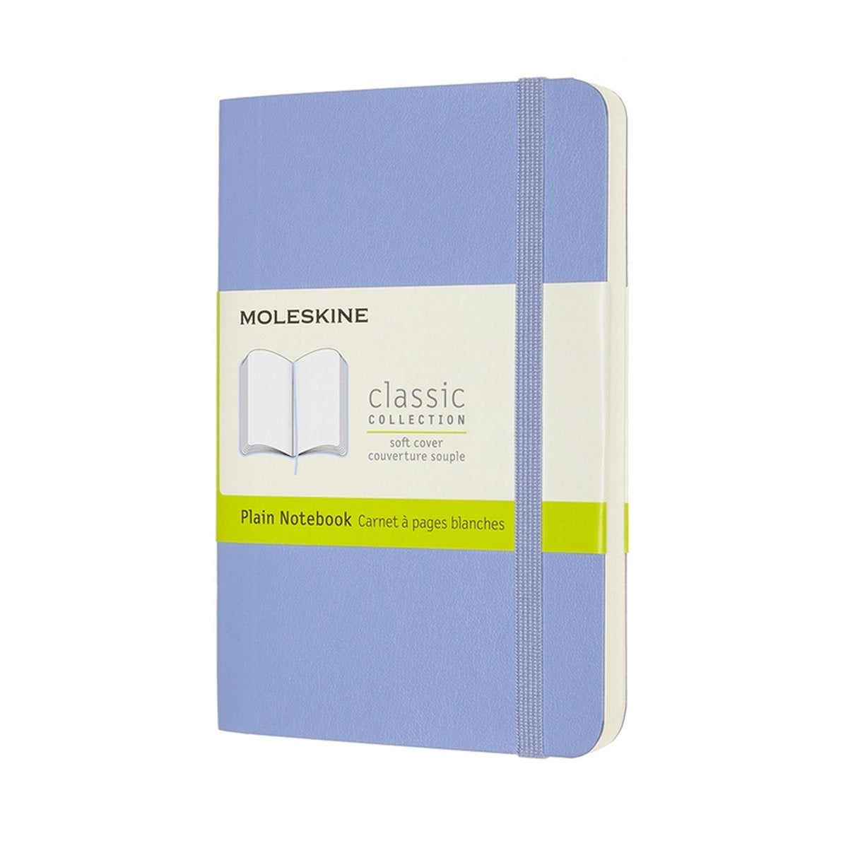 Klassisches Moleskine-Notizbuch – Tasche – Softcover – leer – Hortensienblau