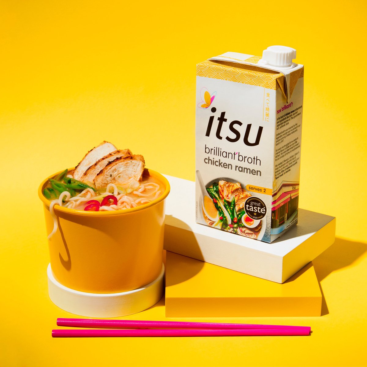 Itsu brillante Brühe Hühnchen-Ramen 6 x 500 ml