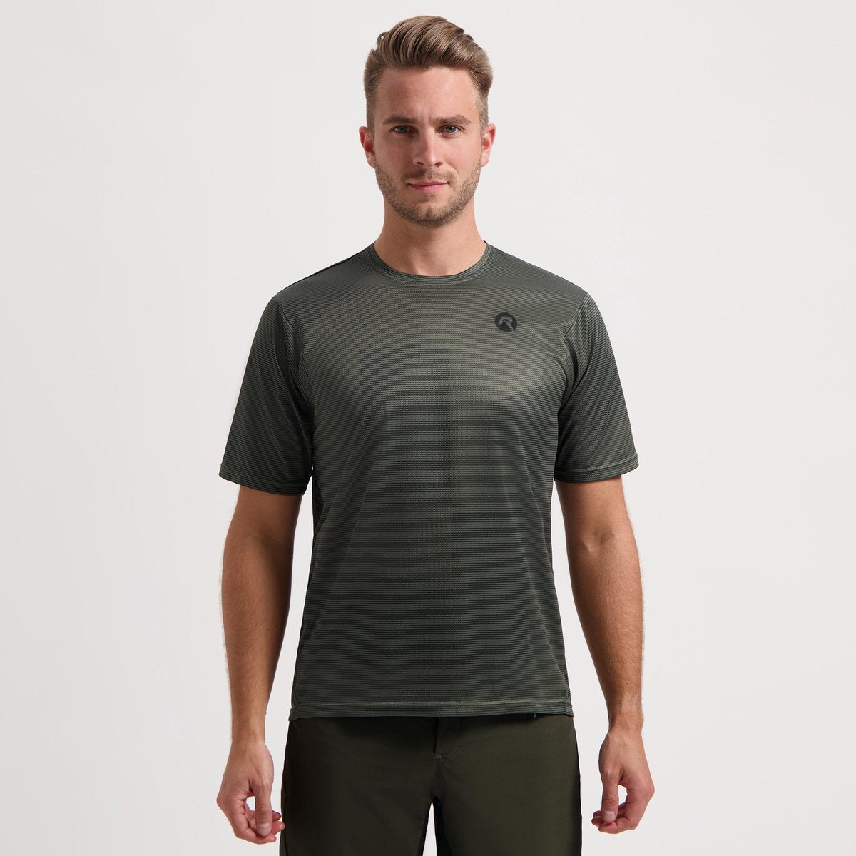 Rogelli Core Mountainbike Shirt Herren – Radshirt – Kurzarm – Grün – Advntr – Größe M