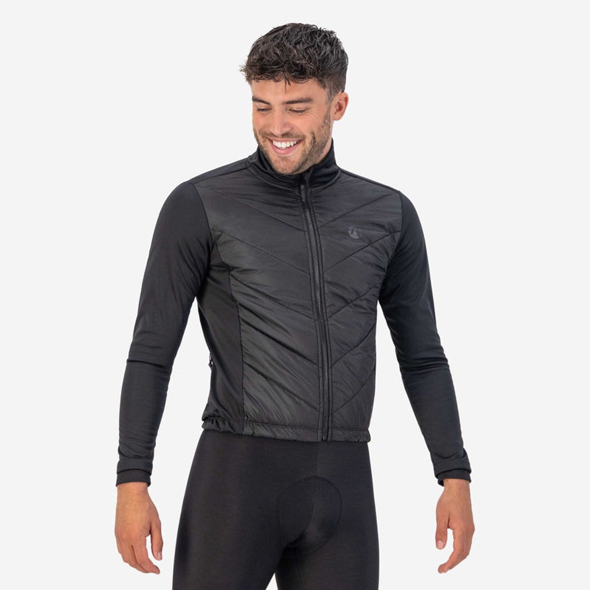 Rogelli Wadded II Winter Fahrradjacke Herren – Fahrradjacke – winddicht – Schwarz – Größe S