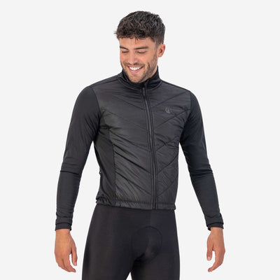 Rogelli Wadded II Winter Fahrradjacke Herren – Fahrradjacke – winddicht – Schwarz – Größe S