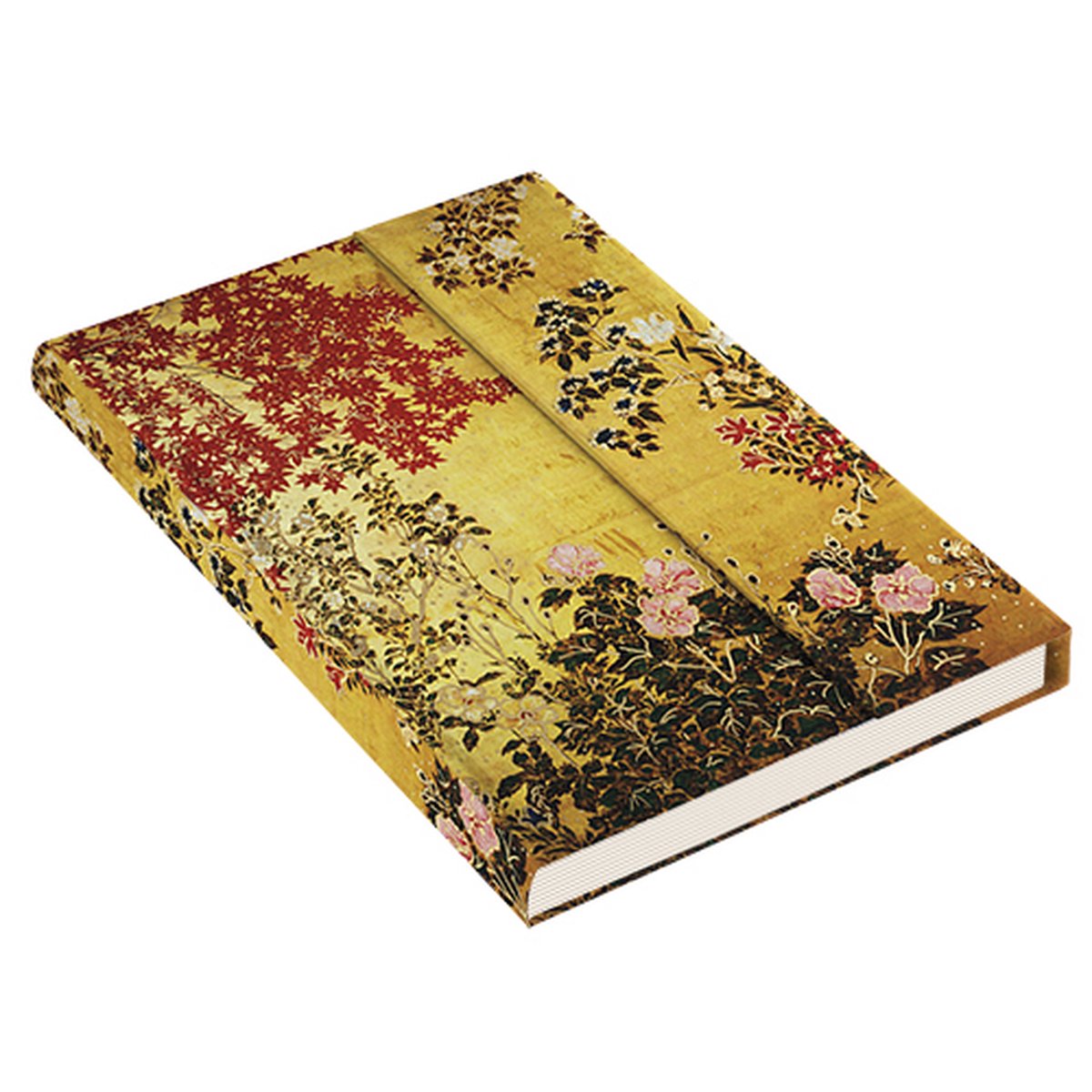 Peter Pauper Notizbuch – japanischer Bildschirm – 15,9 x 21 cm – Magnetverschluss