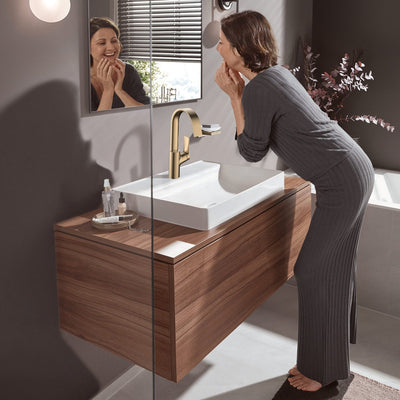 Hansgrohe Vivinis Einhebel-Waschtischmischer 210 mit schwenkbarem Auslauf und herausziehbarem Ablaufgarnitur bronze gebürstet