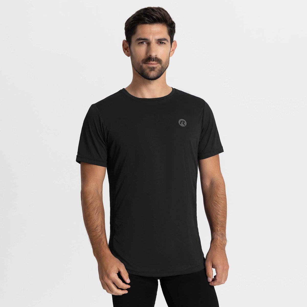 Rogelli Core Laufshirt Herren – Kurzarm – Schwarz – L