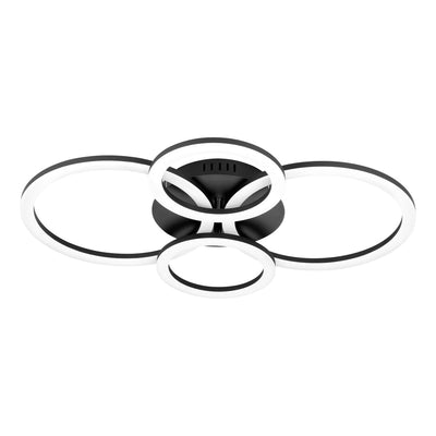 Eglo connect.z parrapos-z smarte Deckenleuchte – 61,5 cm – Schwarz und Weiß – einstellbares weißes Licht – dimmbar – Zigbee