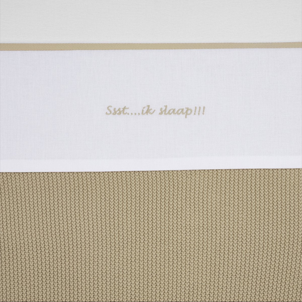 Meyco Baby psst...ich schlafe!! Spickzettel – Sand – 75 x 100 cm – 0,3 tog