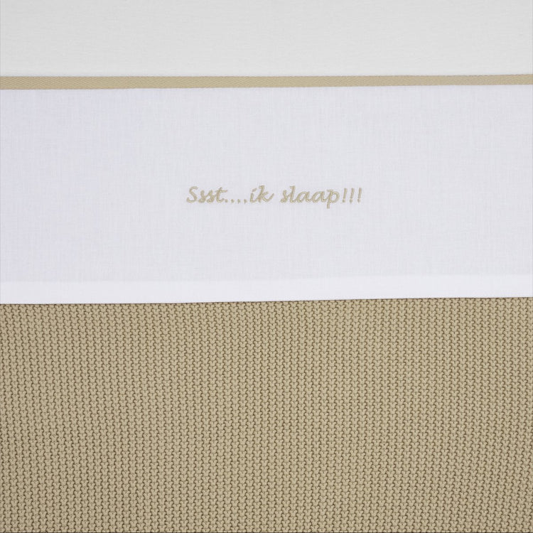 Meyco Baby psst...ich schlafe!! Spickzettel – Sand – 75 x 100 cm – 0,3 tog