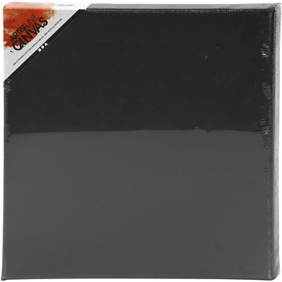 Creativ Company Leinwand, Größe 30x30x1,6 cm, 360 gr, schwarz, 1 Stück