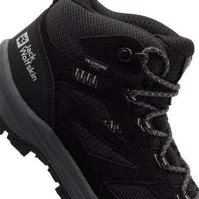 Jack Wolfskin Vojo Tour Texas Mid K Wanderstiefel für Kinder – Phantom