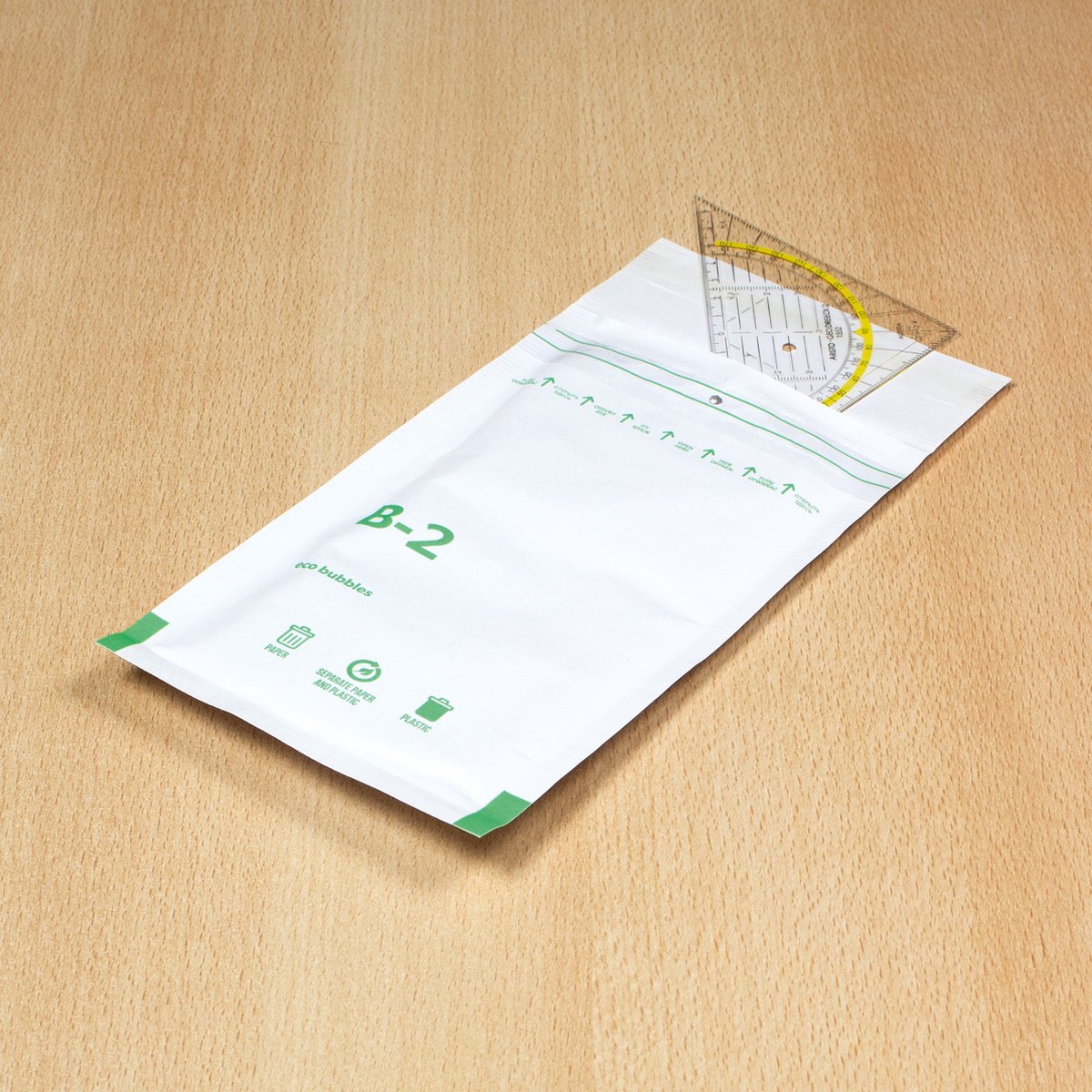 Raadhuis Luftpolsterumschlag – 140 x 225 mm – B12 – mit Klebestreifen – weiß – 200 Stück – rd-306612