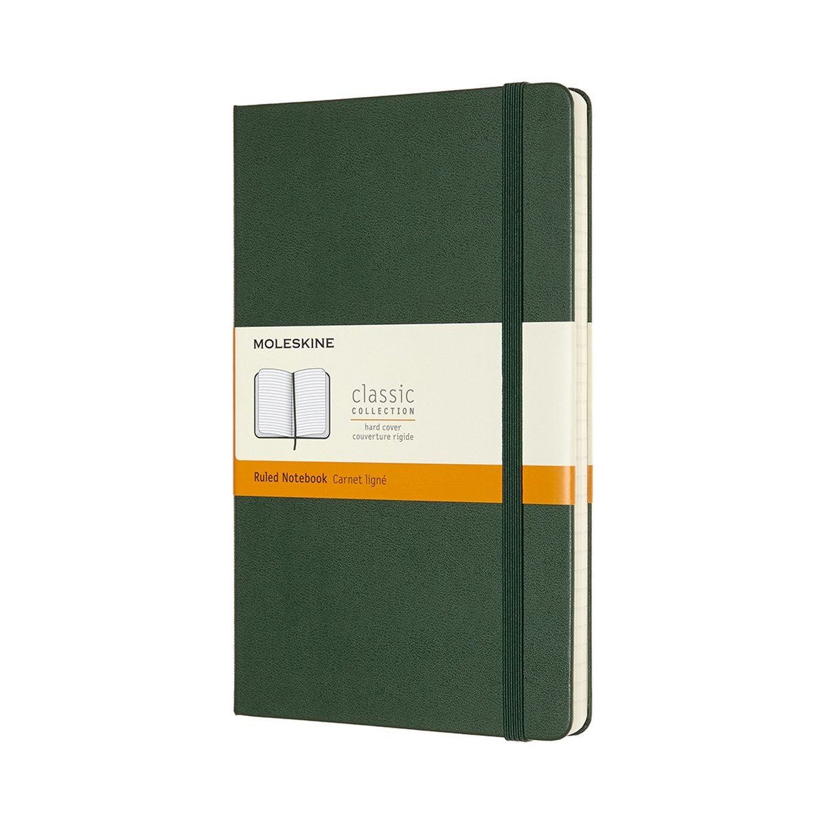 Klassisches Moleskine-Notizbuch – groß – Hardcover – liniert – Myrtengrün
