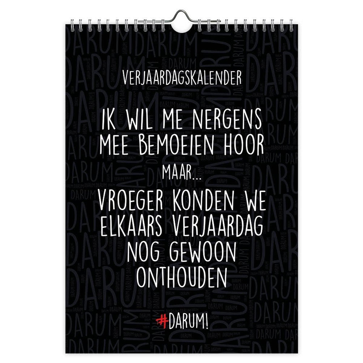 Comello Geburtstagskalender darum im A4-Format