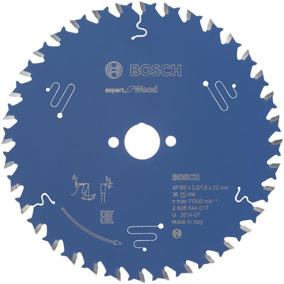 Bosch Kreissägeblatt Experte für Holz 160x20x2,2 1,6x36 t