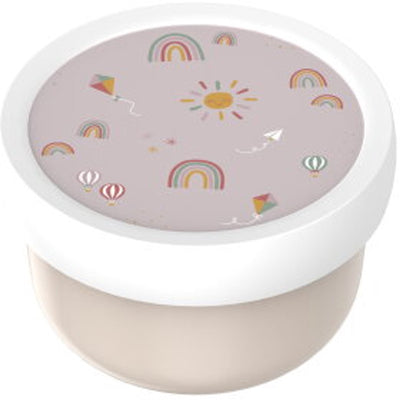Mepal Obstbox Campus - 300 ml - inklusive Obstgabel - gut verschließbar - Snackbox - Sunshine Rainbow
