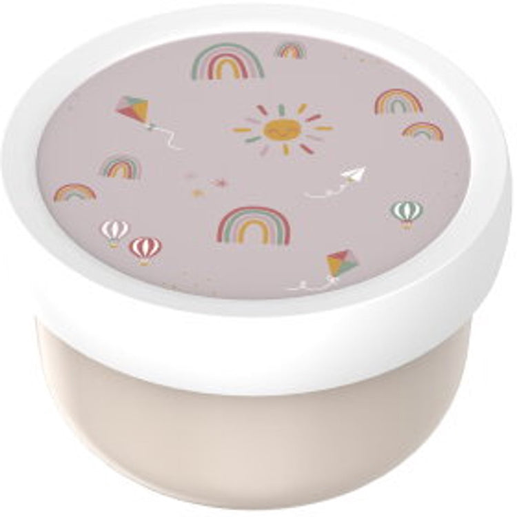 Mepal Obstbox Campus - 300 ml - inklusive Obstgabel - gut verschließbar - Snackbox - Sunshine Rainbow
