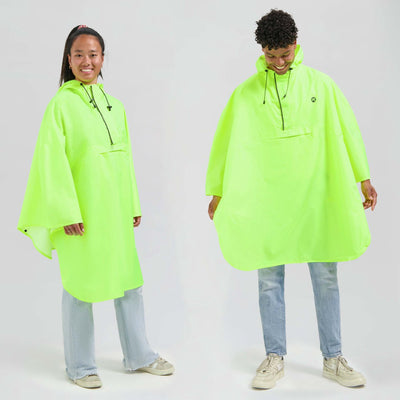 Rogelli Commuter Core Regenponcho – wasserdicht – Fluorgelb – Einheitsgröße