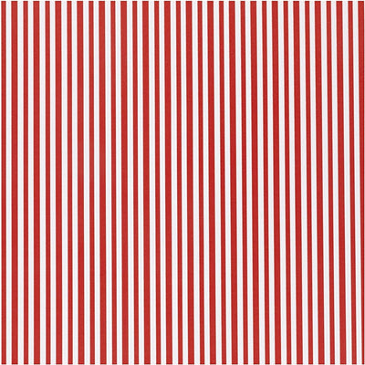 Creativ Company Geschenkpapier, Streifen, B: 50 cm, 80 gr, rot weiß, 5 m 1 Rolle