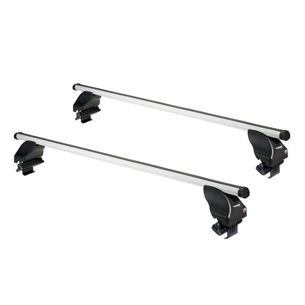 Twinny Load Dachträger-Set A51 – Dachträger aus Aluminium – fertig konfektioniert – abschließbar – TÜV-GS-geprüft – maximale Tragkraft 50 kg