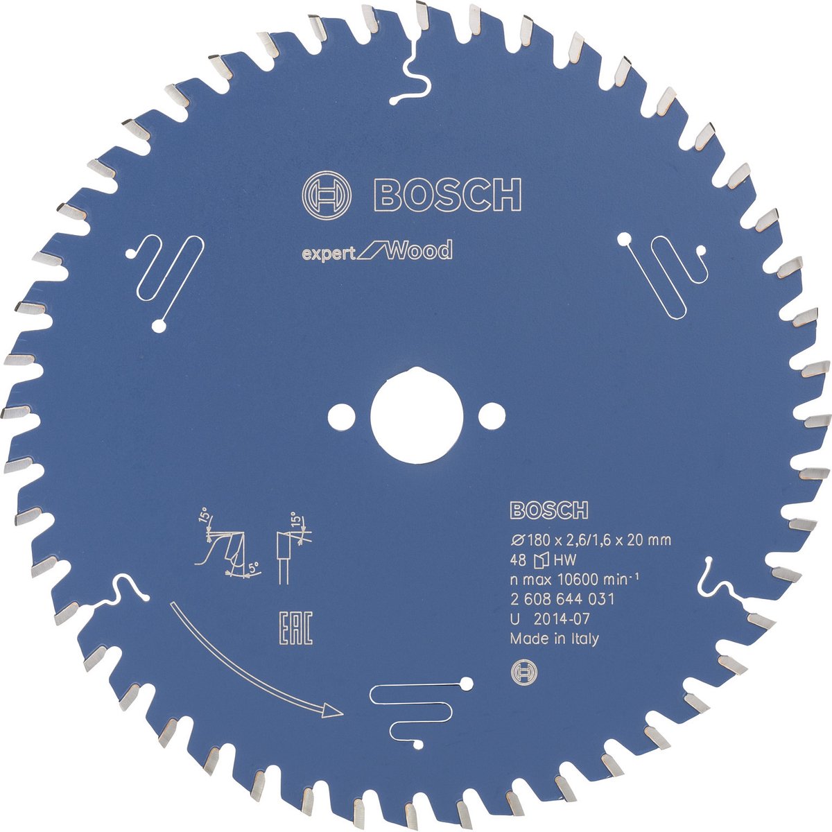 Bosch Kreissägeblatt Experte für Constructwood 165x20x2 1,3x24 t