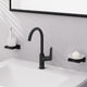 Hansgrohe Logis – Waschtisch-Mischbatterie – Einhebelbedienung – ohne Ablaufgarnitur – 210 mm – schwenkbarer Auslauf – mattschwarz