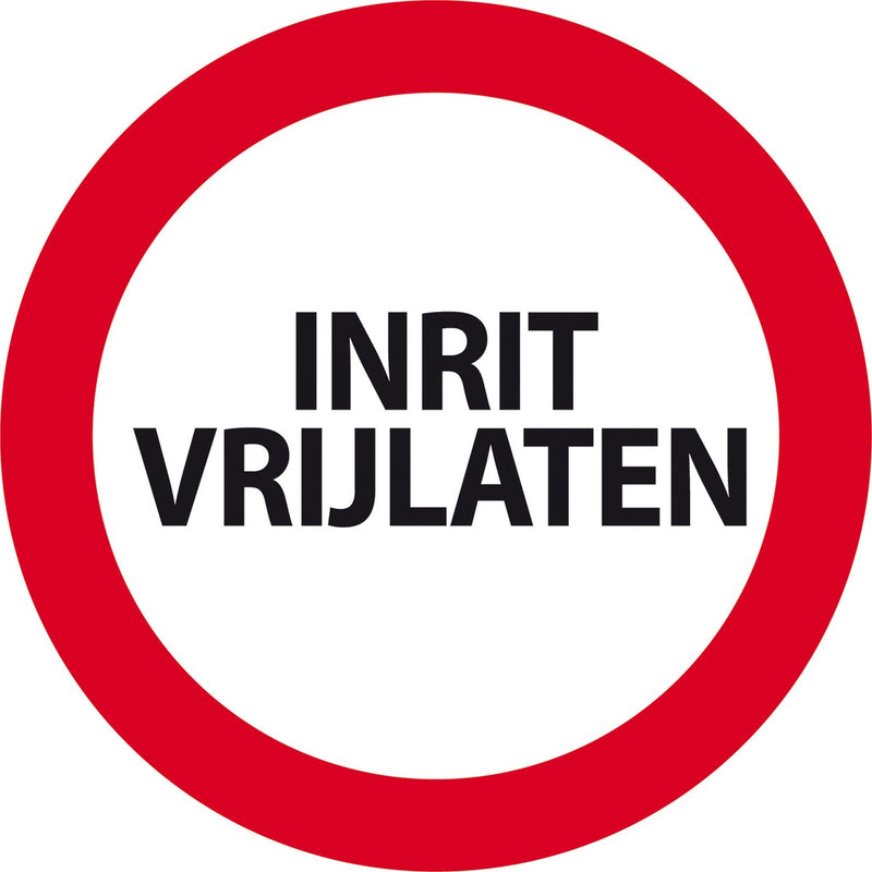 Carpoint Einfahrtsfreigabeschild – ø 24 cm – Kunststoff