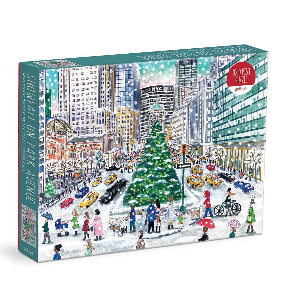 Michael Storrings Schneefall auf der Park Avenue 1000-teiliges Puzzle