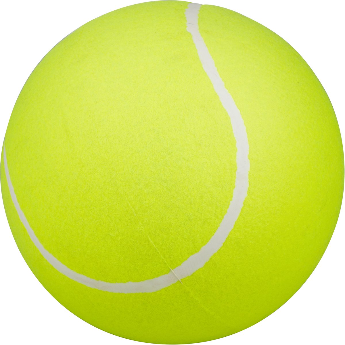Eddy Toys Tennisball XL – extra großer Tennisball – gelb mit weißen Linien – XL-Größe – Freizeitgebrauch drinnen und draußen – Spielzeug für den Strand im Freien