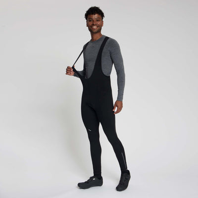 Rogelli Core lange Radhose Herren – Sitzpolster und Hosenträger – Schwarz – 4XL
