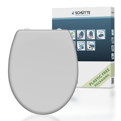 Schütte Schütte Toilettensitz mit weicher Kurzablösung grauer Duroplast
