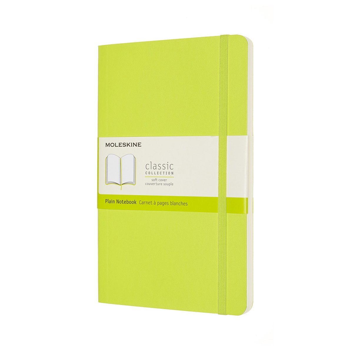 Moleskine klassisches Notizbuch – groß – Softcover – leer – Zitronengrün