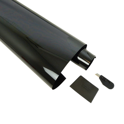 Carpoint Fensterfolie 50 x 300 cm dunkelgrau 5 % – Fenster oder Fenster mit Folie abdunkeln – Fensterfolie
