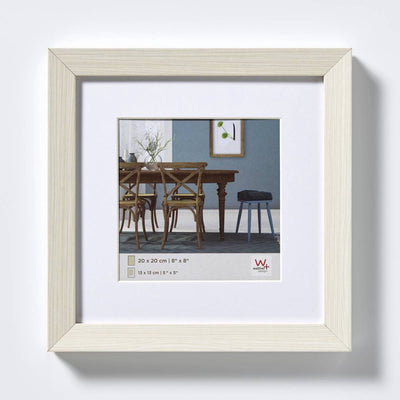 Walther Fiorito – MDF-Holzrahmen – Fotogröße 20 x 20 cm – weiß